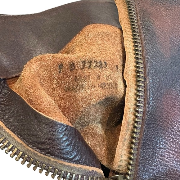 Frye Heath Outside Zip Leather Boots, Maple Brown, Sz 9 - Picture 15 of 16